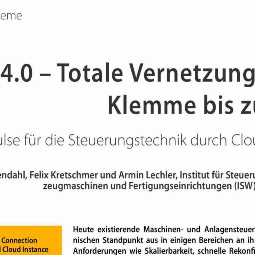 Industry 4.0 - Complete Connection between I/O-Device and Cloud Instance