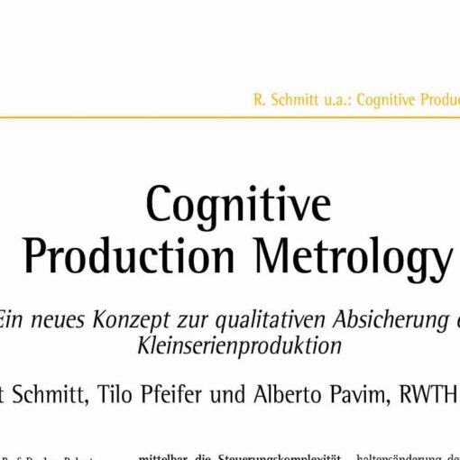 Cognitive Production Metrology
