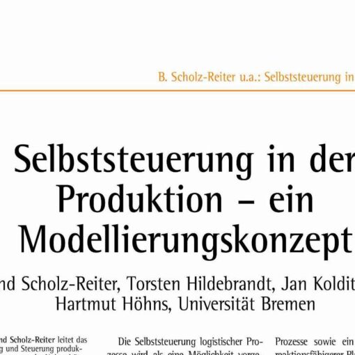 Autonomous Control of Production Processes