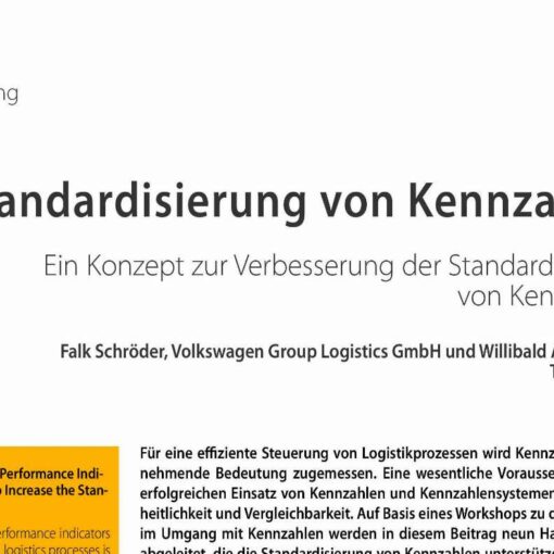 Standardization of Key Performance Indicators