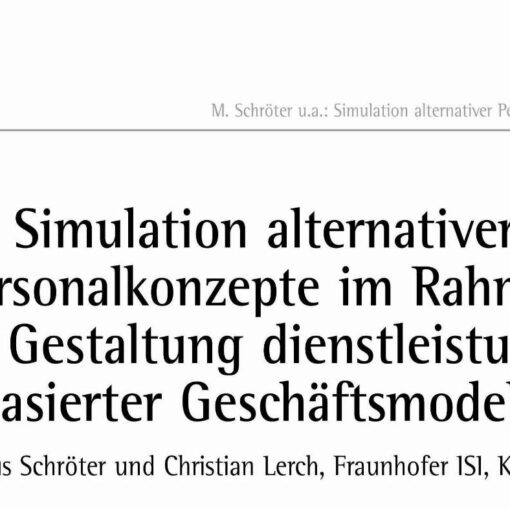 Simulation-based assessment of alternative HR concepts for the design of service-based business models