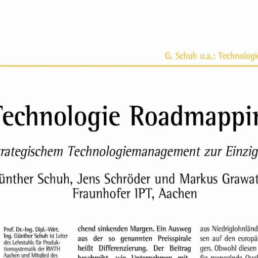 Technologie Roadmapping