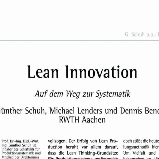 Lean Innovation - Getting More Systematic