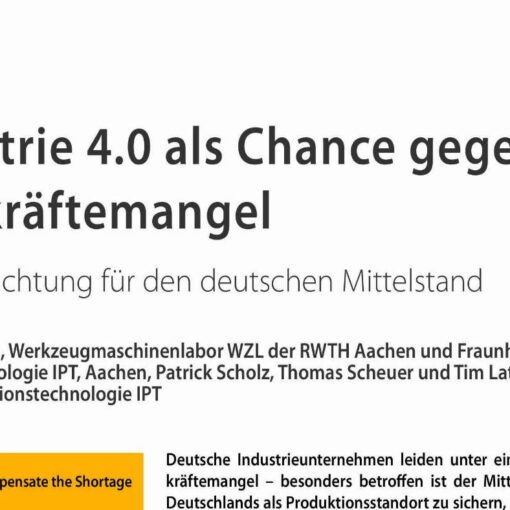 Industrie 4.0 als Chance gegen den Fachkräftemangel