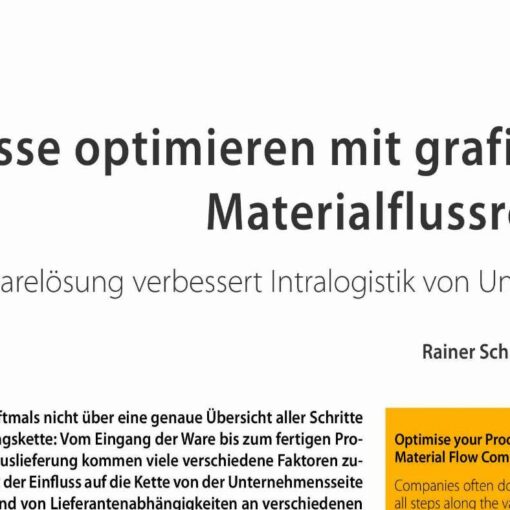 Optimise your Processes with the Graphic Material Flow Computer