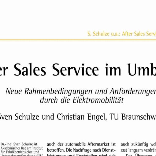 After Sales Service for Electric Vehicles