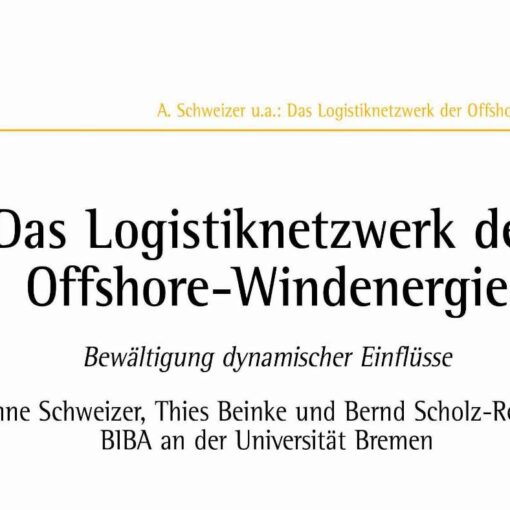 Logistic Network of Offshore Wind Energy and Its Dynamic Effects