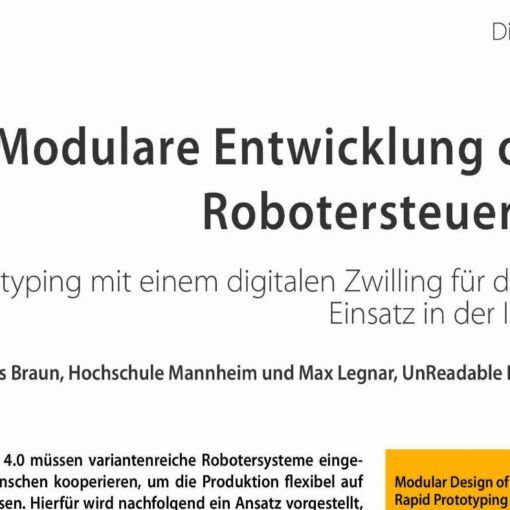 Modular Design of Open Robot Controls