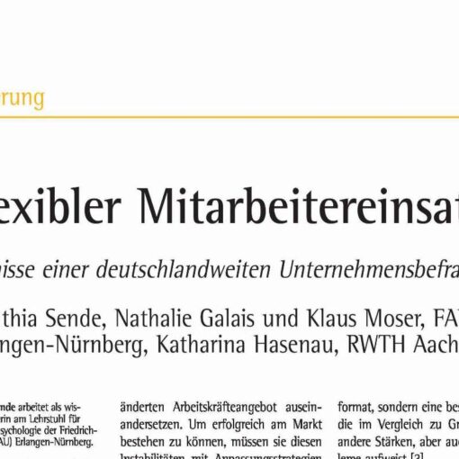 Flexibler Mitarbeitereinsatz