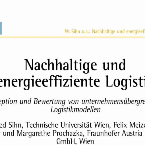 Sustainable and Energy Efficient Logistics