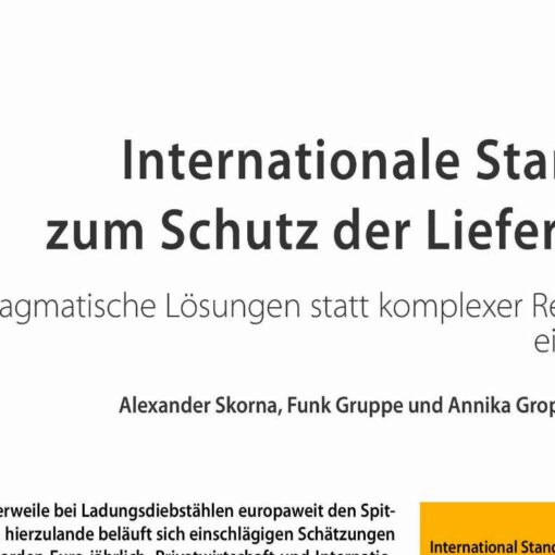 International Standards to Safeguard Global Supply Chains