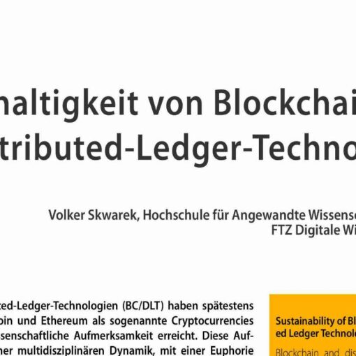 Sustainability of Blockchain and Distributed Ledger Technologies