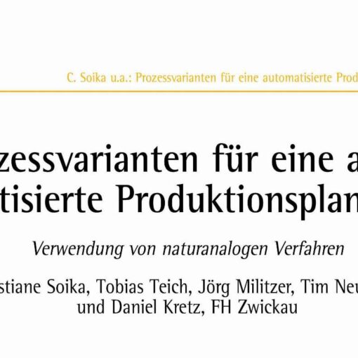 Prozessvarianten für eine automatisierte Produktionsplanung