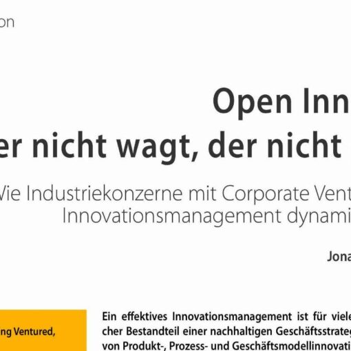 Open Innovation: Wer nicht wagt, der nicht gewinnt
