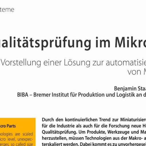 Qualitätsprüfung im Mikrobereich