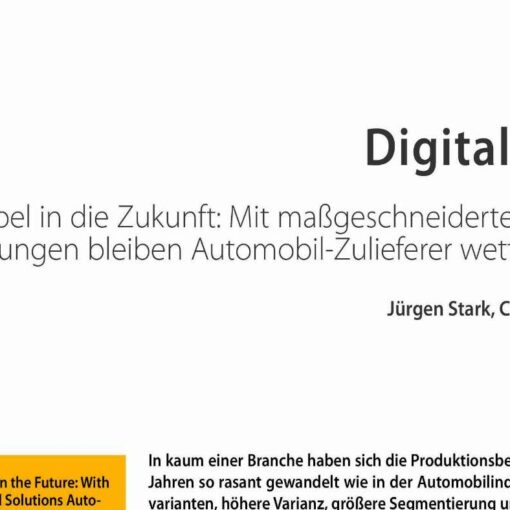 Digitalization—Flexible in the Future