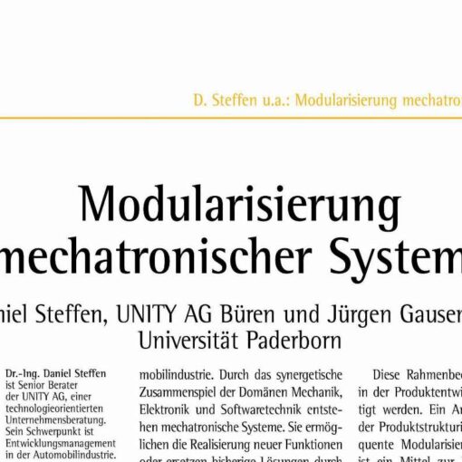Module Strategies for Mechatronics