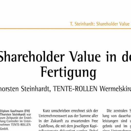 Shareholder Value in der Fertigung