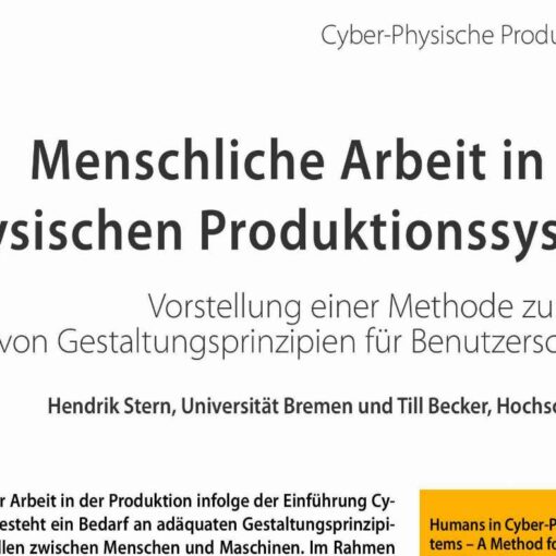 Menschliche Arbeit in Cyber-Physischen Produktionssystemen