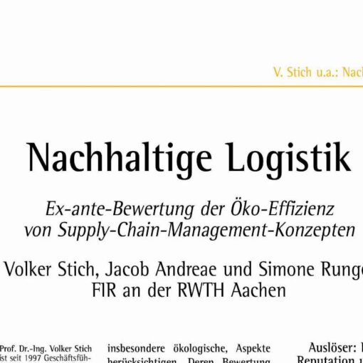 Sustainable Logistics