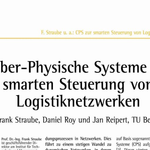 Intelligent Controlling of Logistics Networks