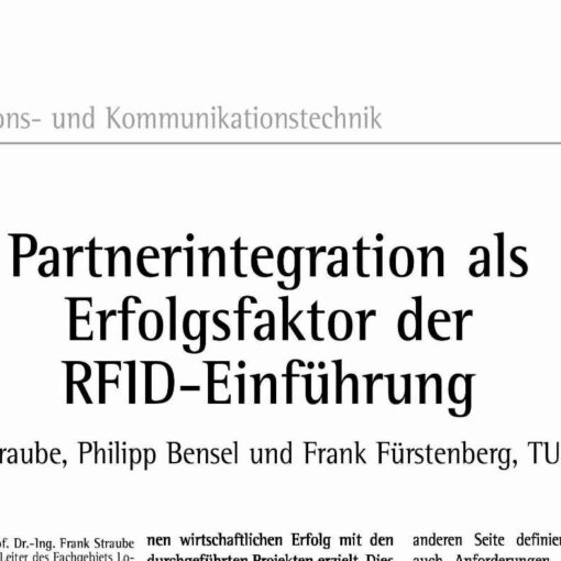 Partnerintegration als Erfolgsfaktor der RFID-Einführung