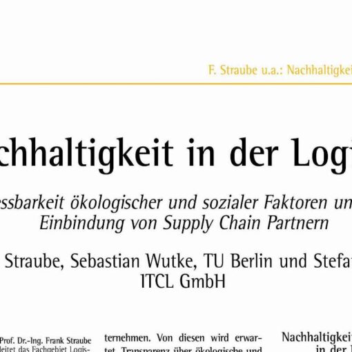 Nachhaltigkeit in der Logistik