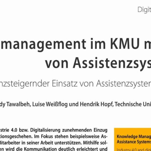 Knowledge Management at SMEs by Assistance Systems