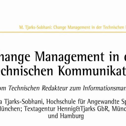 Change Management in Technical Communication