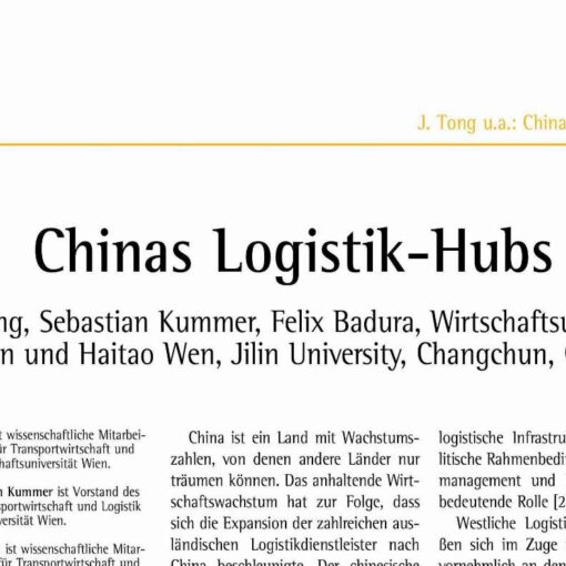 Chinas Logistik-Hubs
