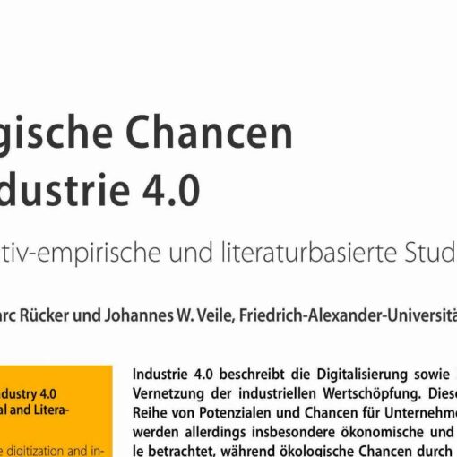 Ecological Benefits of Industry 4.0