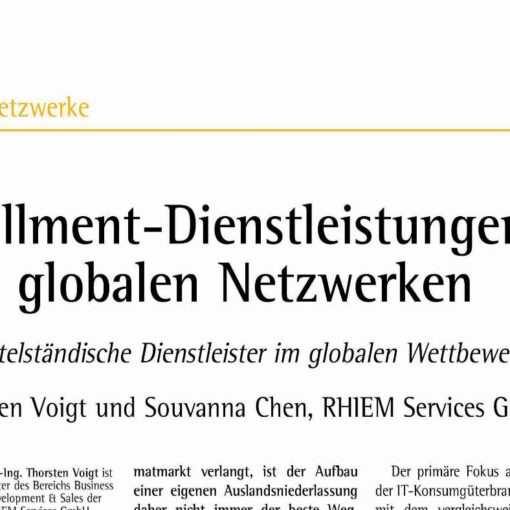 Fulfillment Services in Global Networks