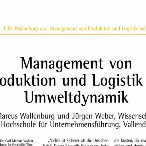 Management of Production and Logistics Under External Dynamics