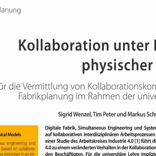 Kollaboration unter Nutzung physischer Modelle