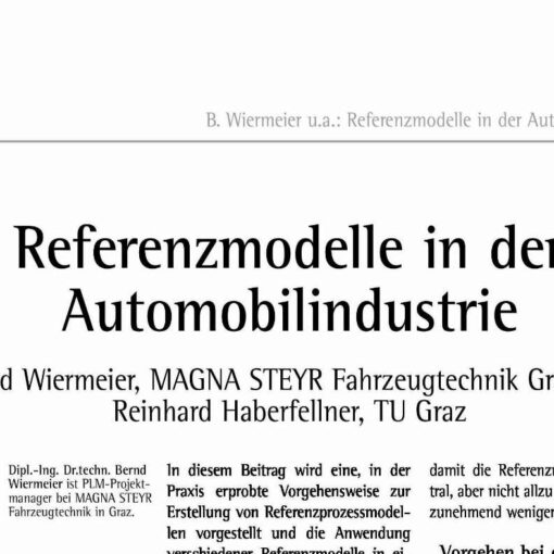 Reference Models in the Automotive Industry