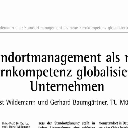 Standortmanagement als neue Kernkompetenz globalisierter Unternehmen