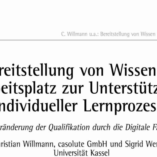 Providing Workspace Knowledge to Support Individual Learning Processes