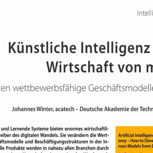 Künstliche Intelligenz für die Wirtschaft von morgen
