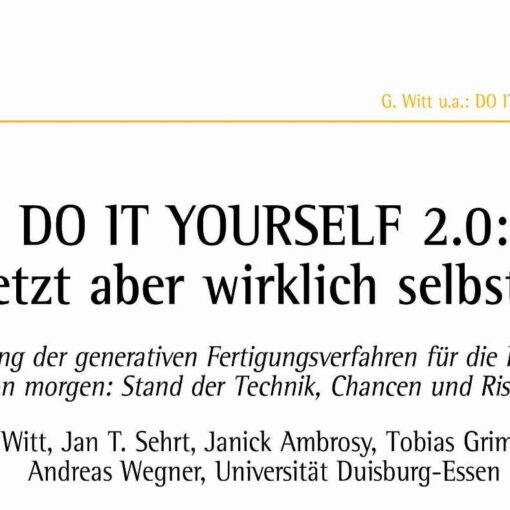 DO IT YOURSELF 2.0: Jetzt aber wirklich selbst!?