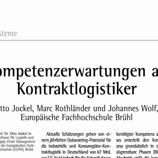 Competence Expectations for Contract Logistics