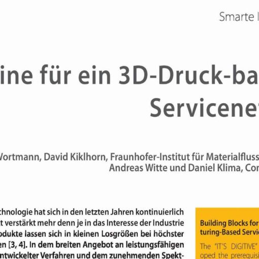 Building Blocks for an Additive Manufacturing-Based Service Network
