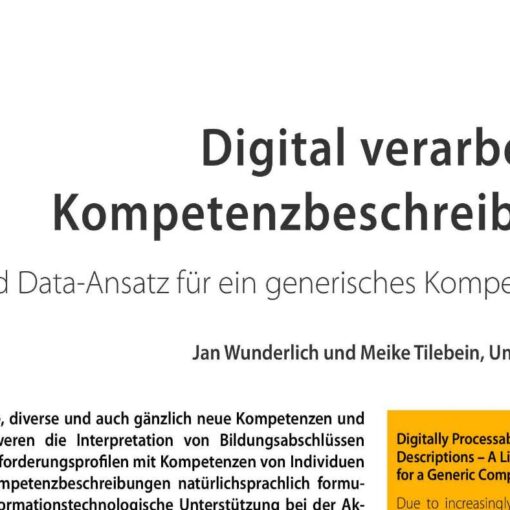 Digitally Processable Competency Descriptions
