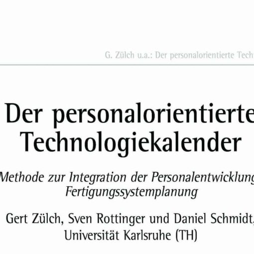 Personnel-oriented technology calendar