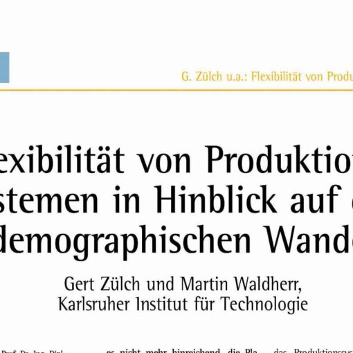 Flexibility Quantification of Production Systems in Light of Demographic Change