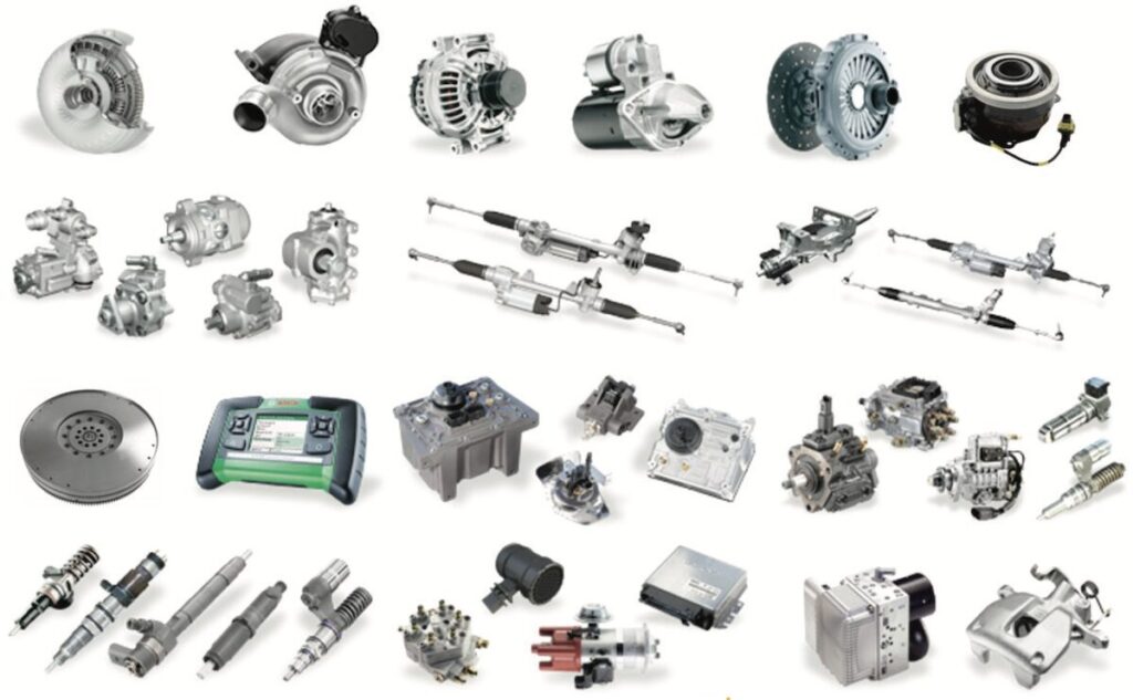 Typisches Portfolio an Produkten, die aktuell über Remanufacturing aus Gebrauchtteilen produziert werden