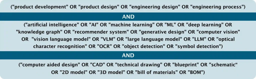 Search-String für die systematische Literaturrecherche