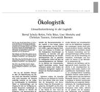 Ökologistik Umweltorientierung in der Logistik