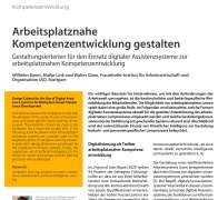 Design workplace-based competence development
