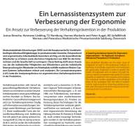 Ein Lernassistenzsystem zur Verbesserung der Ergonomie