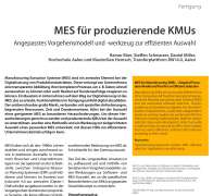 MES für produzierende KMUs